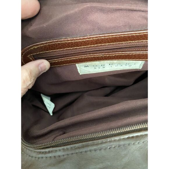 MONDANI NY 2 Tone Brown Handbag - Picture 5 of 7
